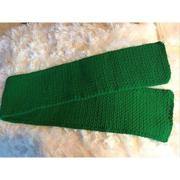 Unbranded Accessories - Handmade Emerald Green Scarf Neck Warmer Crochet Unisex